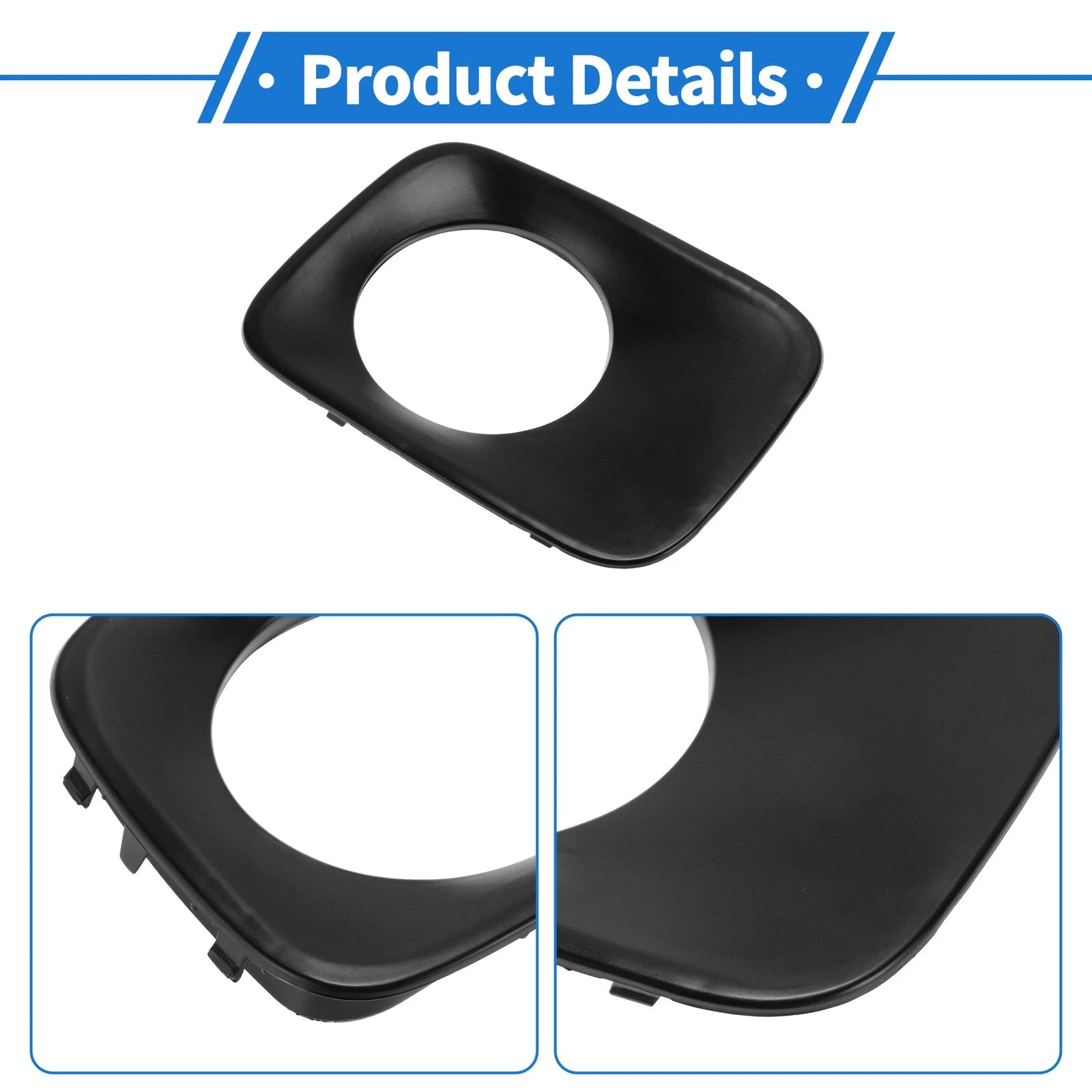 Fog Light Grill No.HO1038101 for Honda Pilot (2009–2011) Black ABS