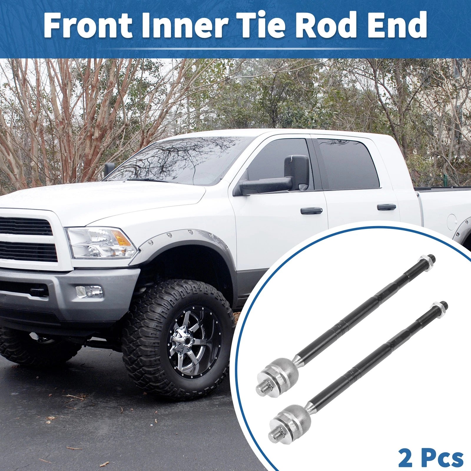 2pcs Front Inner Tie Rod End Links Replacement for Dodge Dart Chrysler 200 (2013–2016)