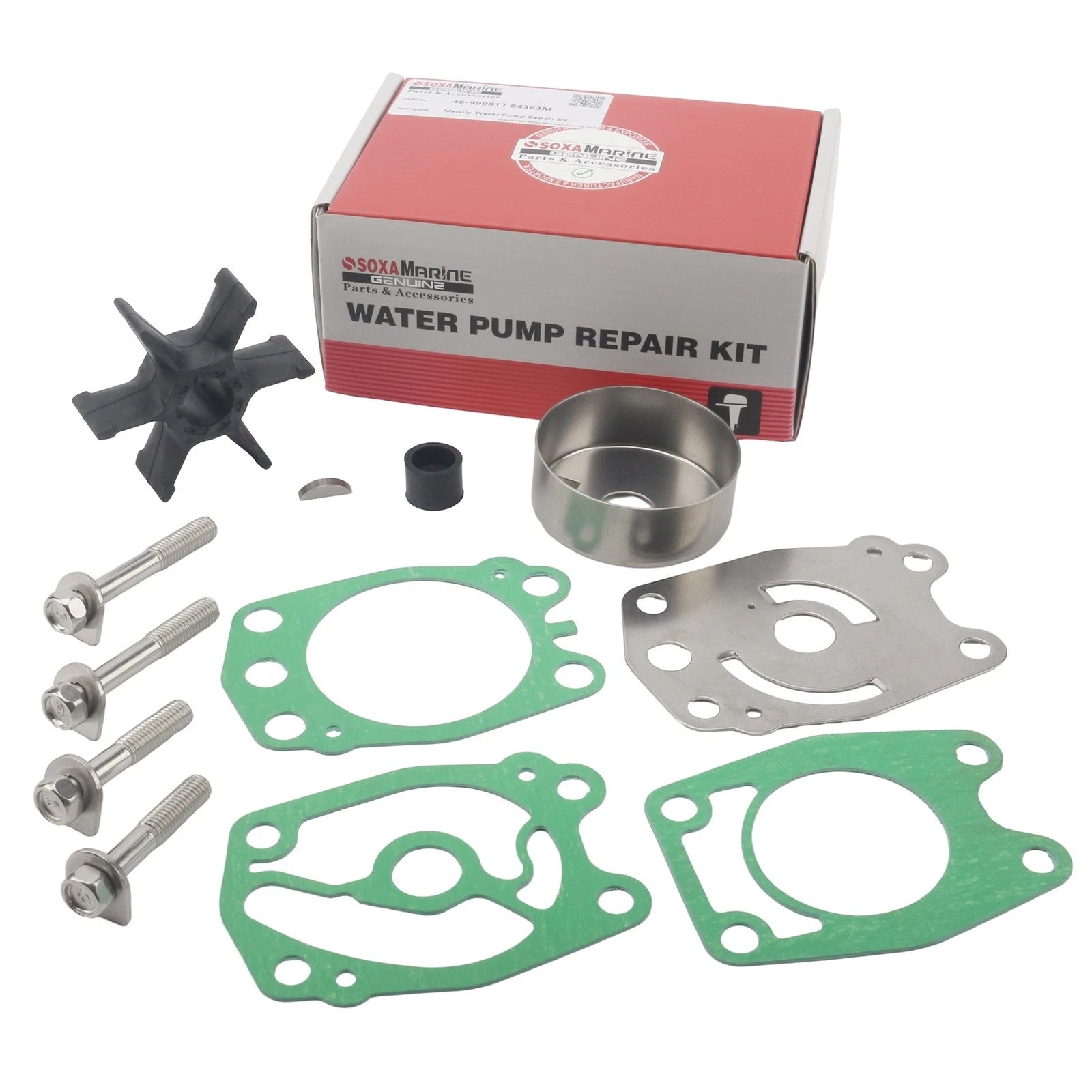 Water Pump Repair Service Kit for Mercury Mariner 40 HP CV40 C40 (1990–2023) 47-99981