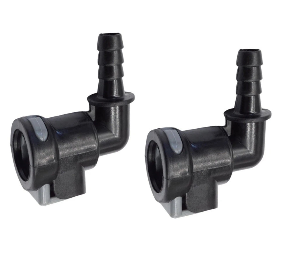 Set of 2 Gear Lube Monitor Elbow Fittings for MerCruiser Alpha Bravo (N/A)