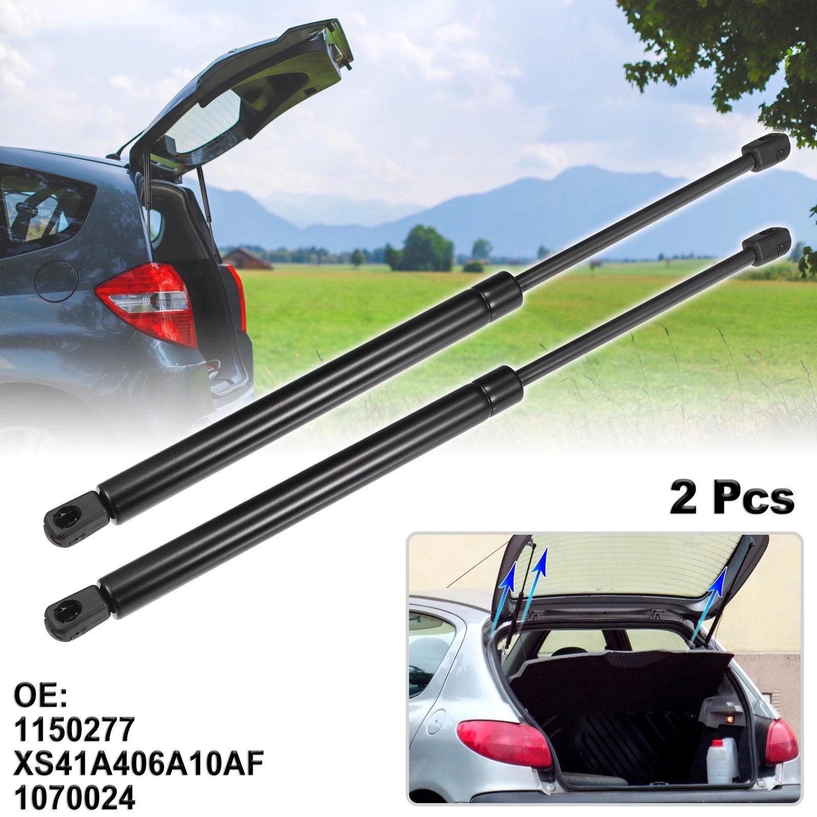 Rear Hatch Lift Supports Struts Replacement Pair for Ford Focus DAW (2000–2004)