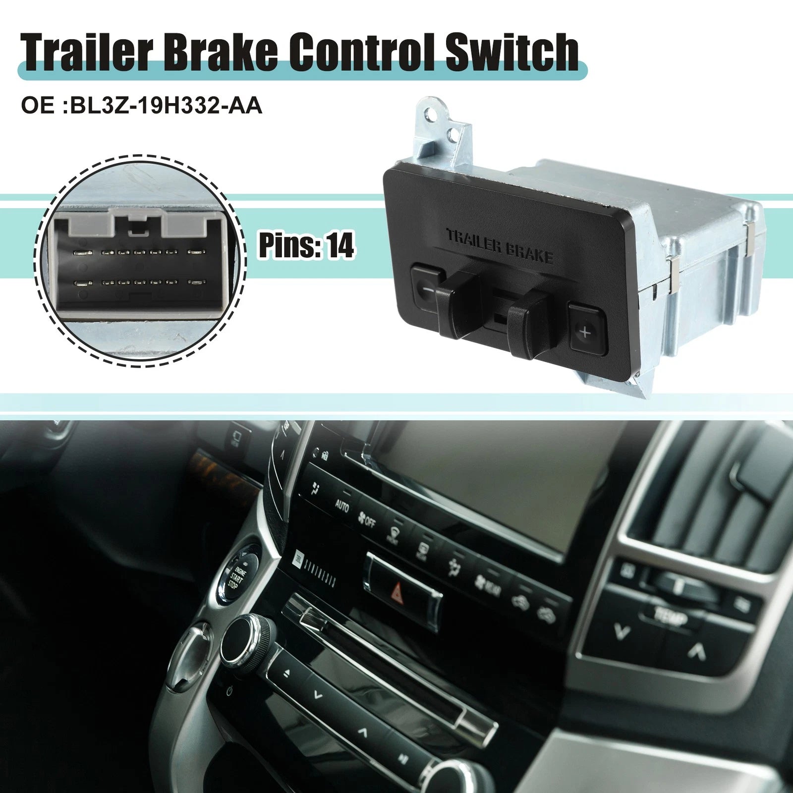 Car Trailer Brake Control Switch for Ford F-150 (2011–2014)