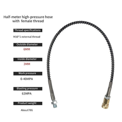 Air Compressor Pump Hose 50cm M10x1 High Pressure 63MPA for Air Pump