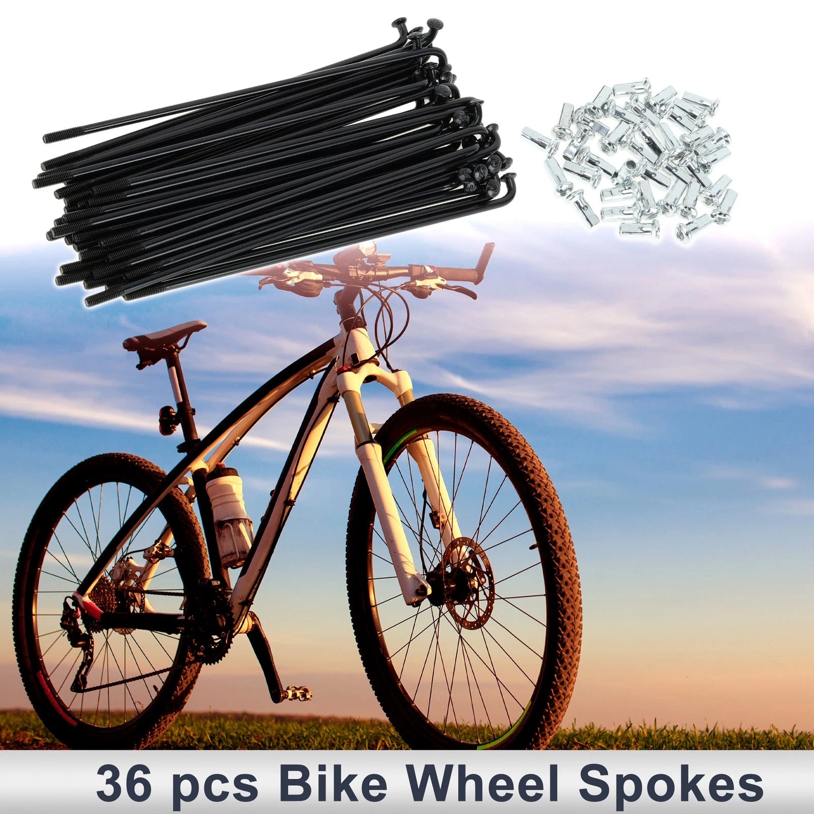 Bicycle Spokes Nipple Replacement Set 12G 119mm for Universal (All Years)
