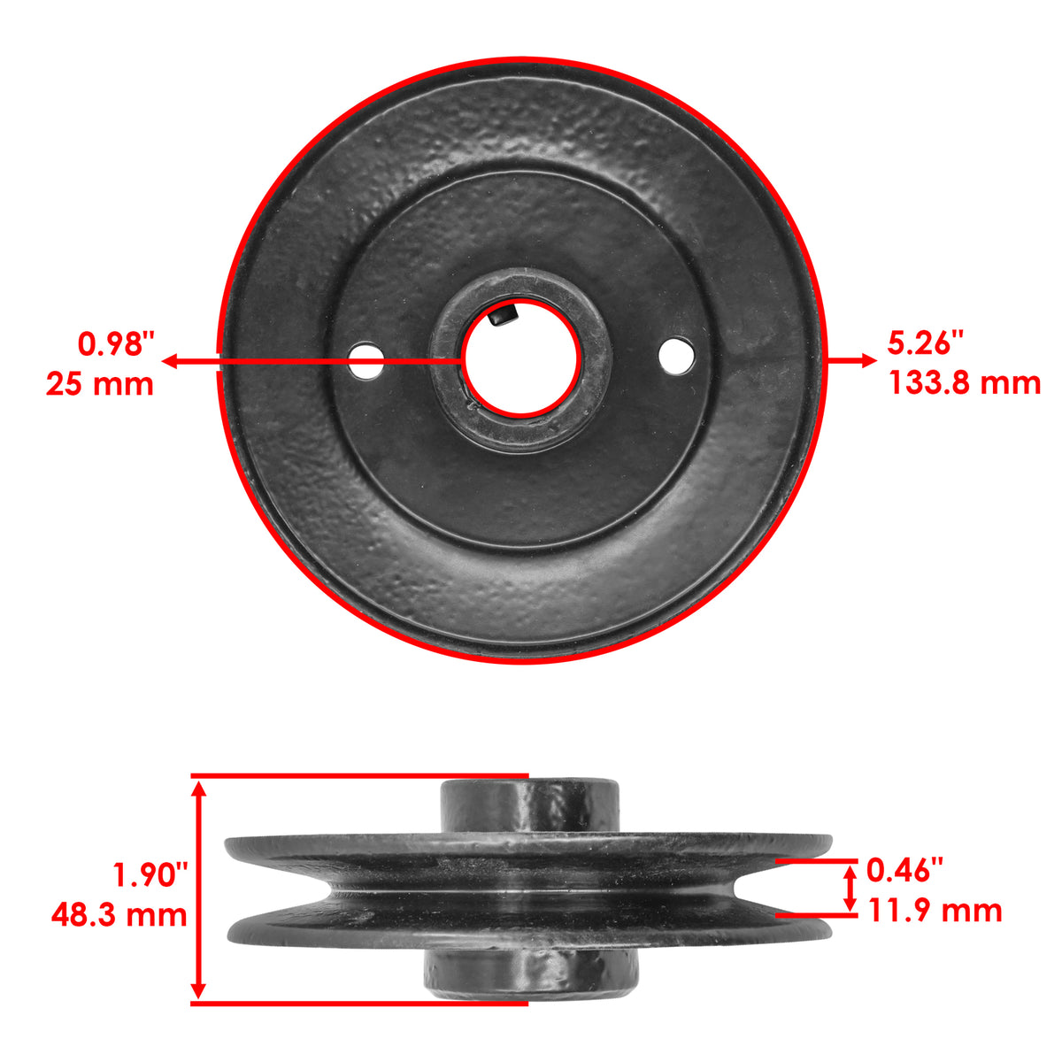 Engine Pulley Replacement for John Deere X390 X394 X500 X520 (2012–2014)