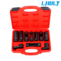 O2 Oxygen Sensor Socket Wrench Set for Universal Vehicles (3/8" & 1/2" Drive)