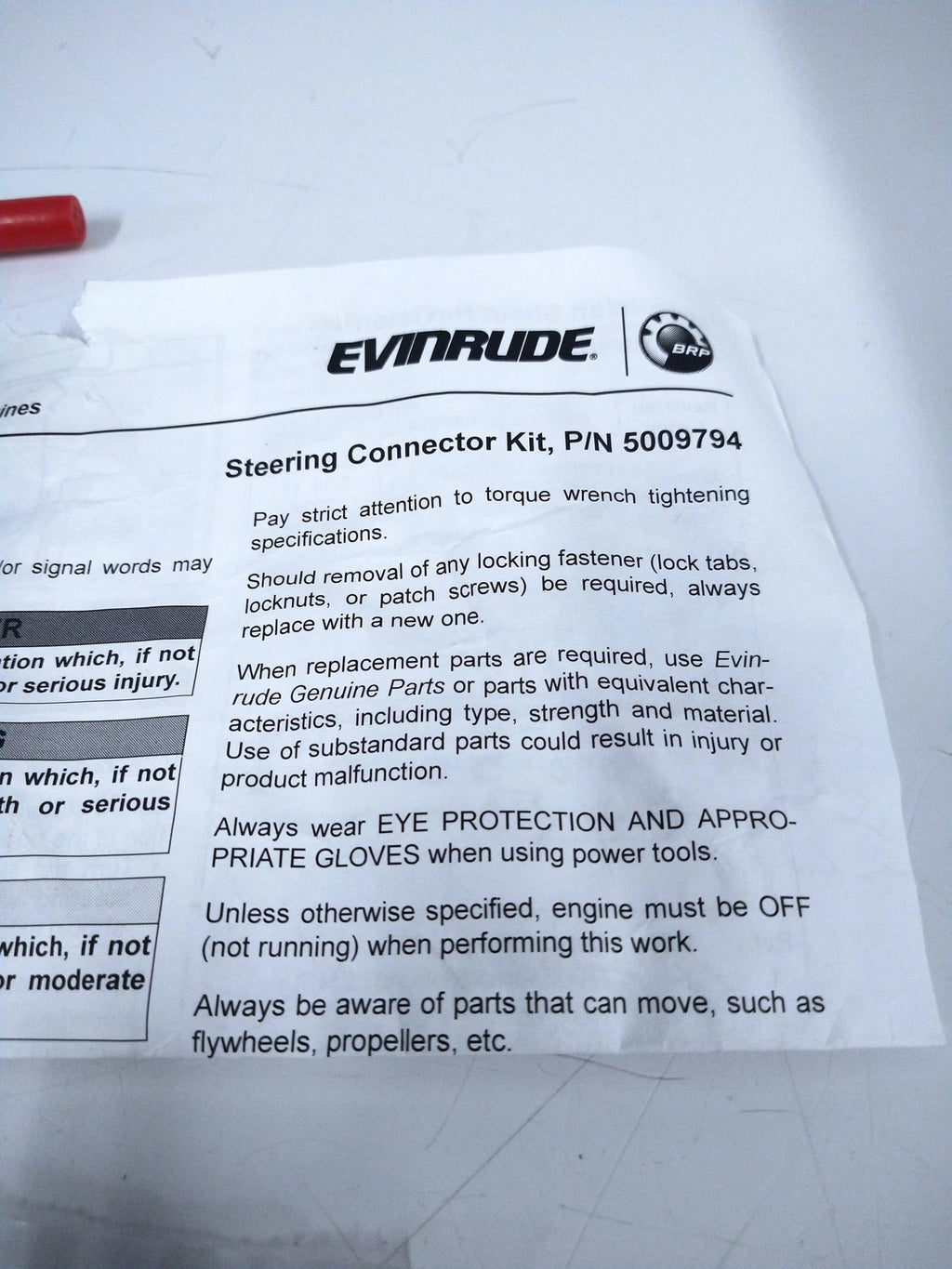 Steering Connector Kit for Evinrude Johnson (OEM) 500794