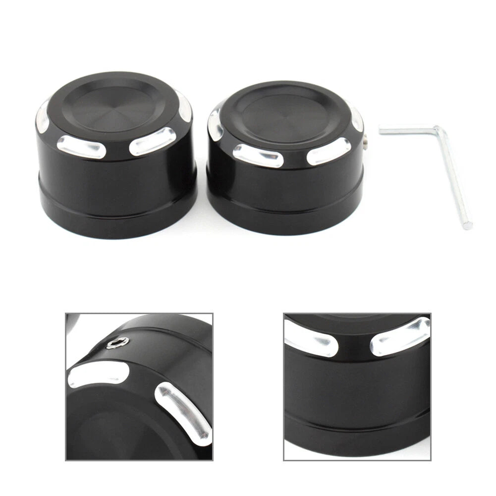 Rear Axle Bolt Nut Cap Cover For Harley Softail 2018-2023 Black and White