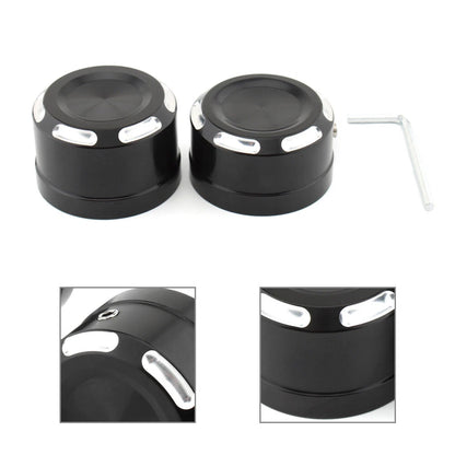 Rear Axle Bolt Nut Cap Cover For Harley Softail 2018-2023 Black and White