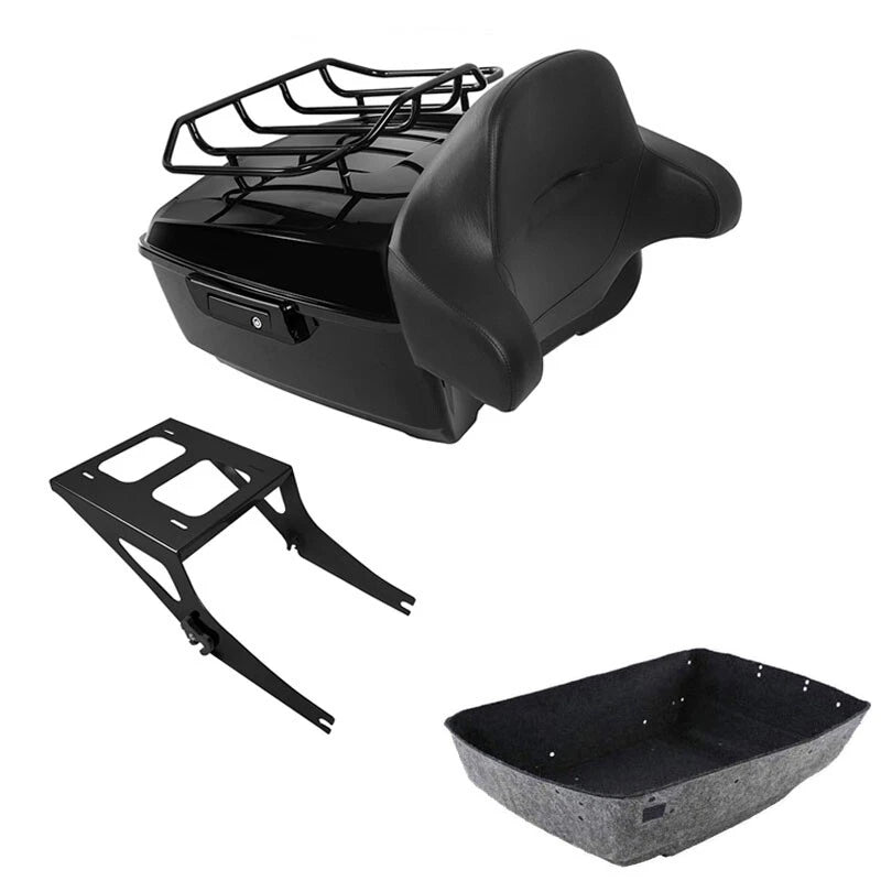 Trunk Backrest Rack Mount for Harley Fatboy (2008–2017)