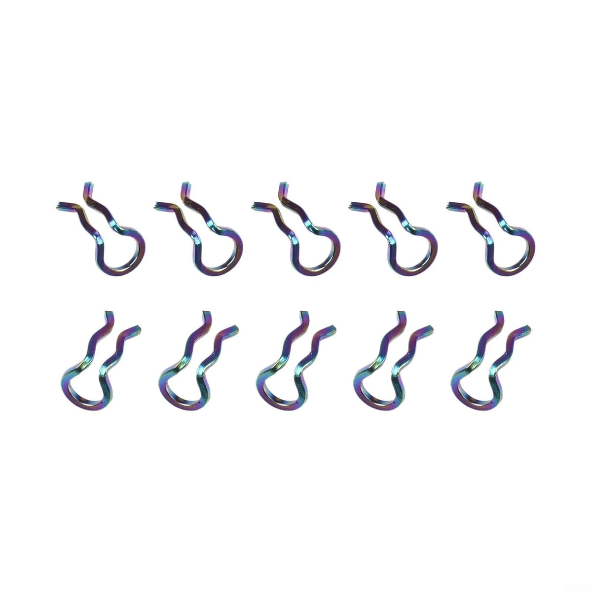 10pcs Replacement Ring Clips for Brake Pad Mounting (Road & MTB Bikes)