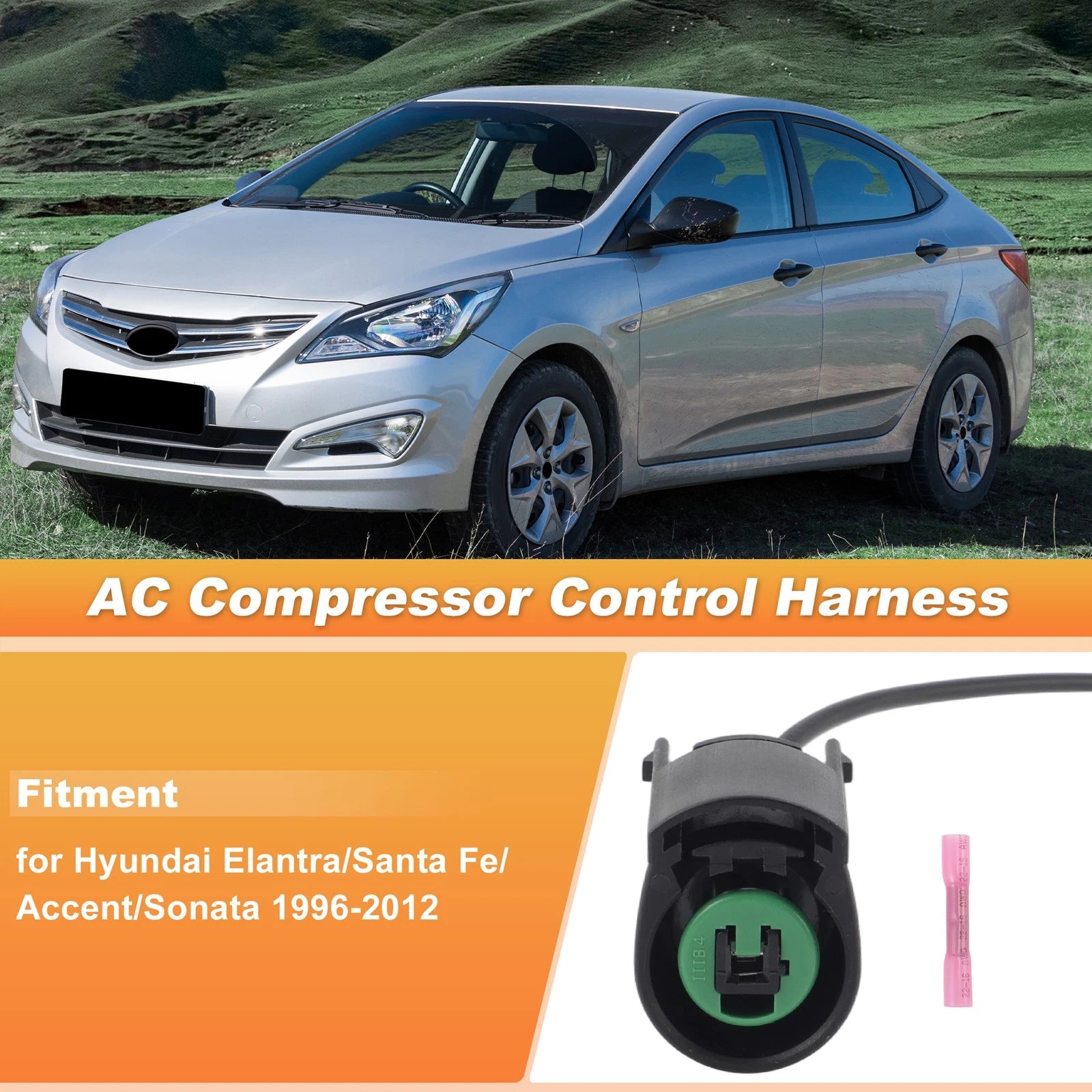 A/C Compressor Control Valve Plug Set for Hyundai Elantra/Santa Fe/Accent (1996–2012)