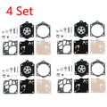 Set of 4 Carburetor Gasket Repair Kit for Walbro K12-WG K15-WJ K12-WJ