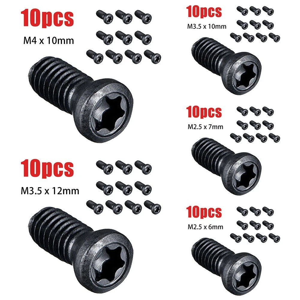 Set of 10 Torx Screws for CNC Lathe Tools for Carbide Insert Replacement
