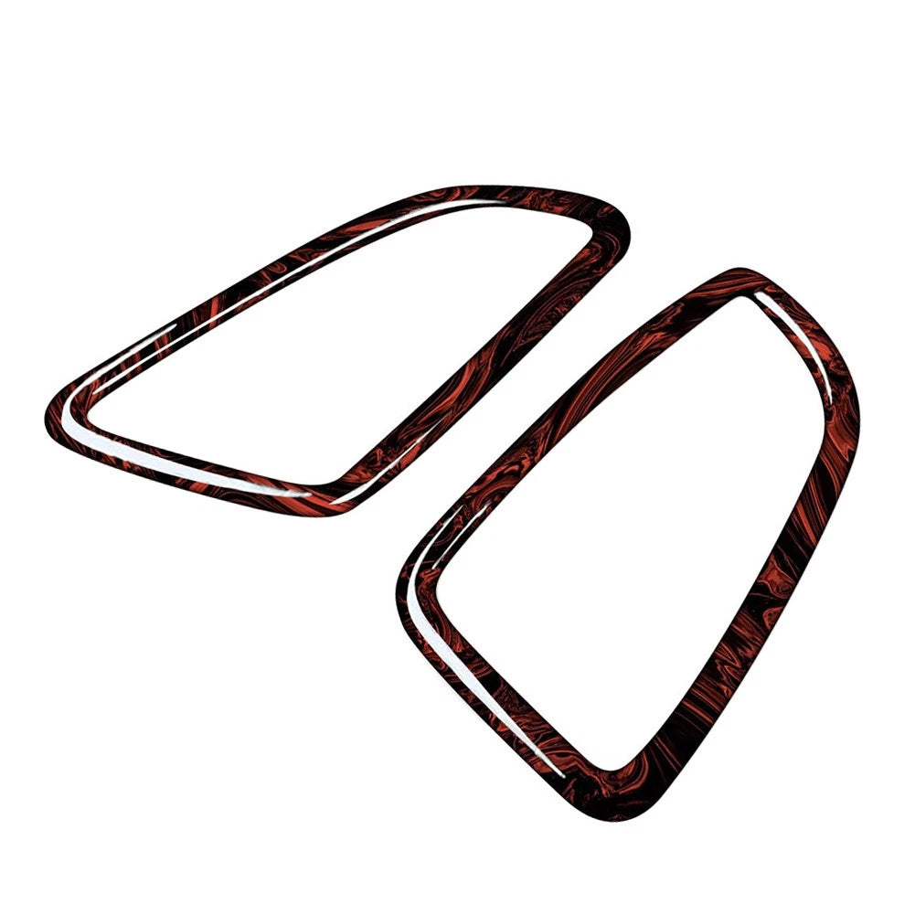 2X Fire Red Dashboard Air Vent Cover Trim for Benz C GLC Class (2015–2020)