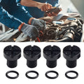 Set of 4 Radiator Screws for Universal Applications (Direct Replacement)