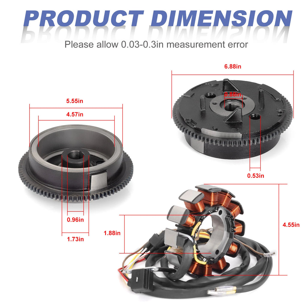 Stator + Flywheel for Polaris Sportsman 500 6x6 (2000) - 3086984
