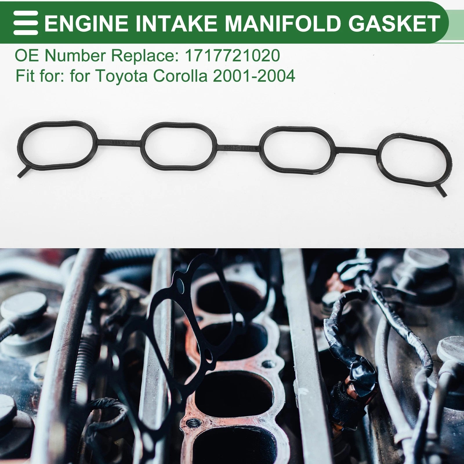 Lower Intake Manifold Gasket Replacement for Toyota Corolla (2001–2004)