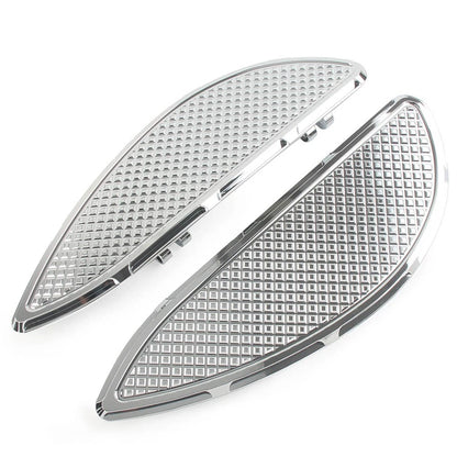 2X Driver Floorboards for Harley Road Electra Glide Classic FLHTC FLHTCU (–) Chrome