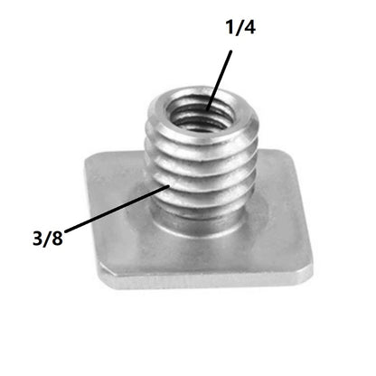 3/8" to 1/4" Adapter Screw Cold Shoe Base Bracket for DSLR Camera Cage