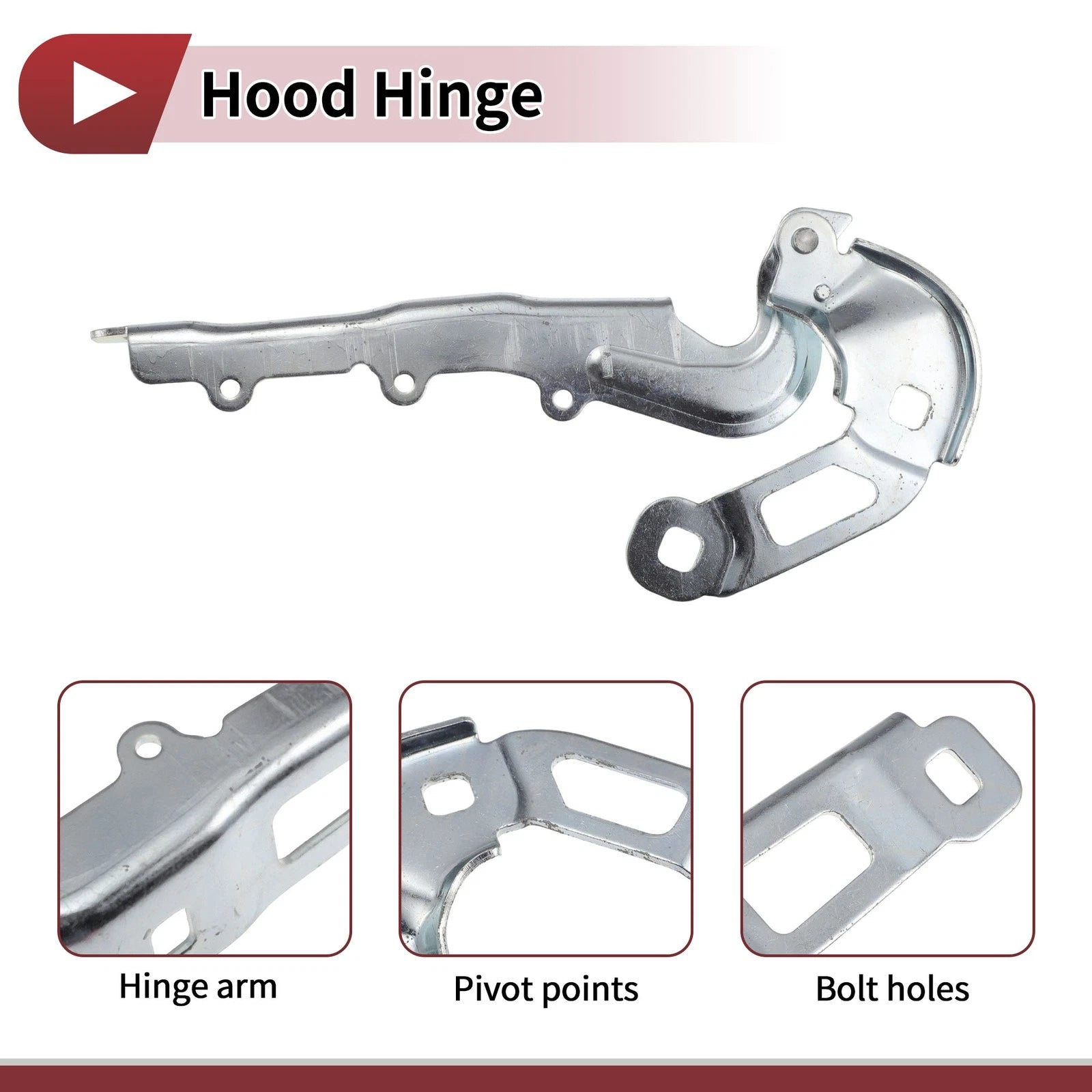 Hood Hinge for Ford Focus (2019–2023) Left Side, 1 pcs