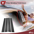 4 Pcs Car Door Pillar Window Trim Replacement for Toyota 4Runner (2010–2023)