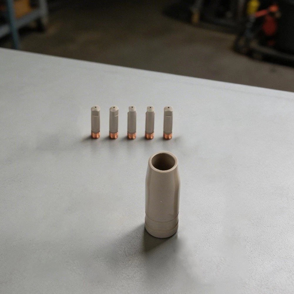 6PCS MIG Welding Replacement Tips and Nozzle for 15AK Torch