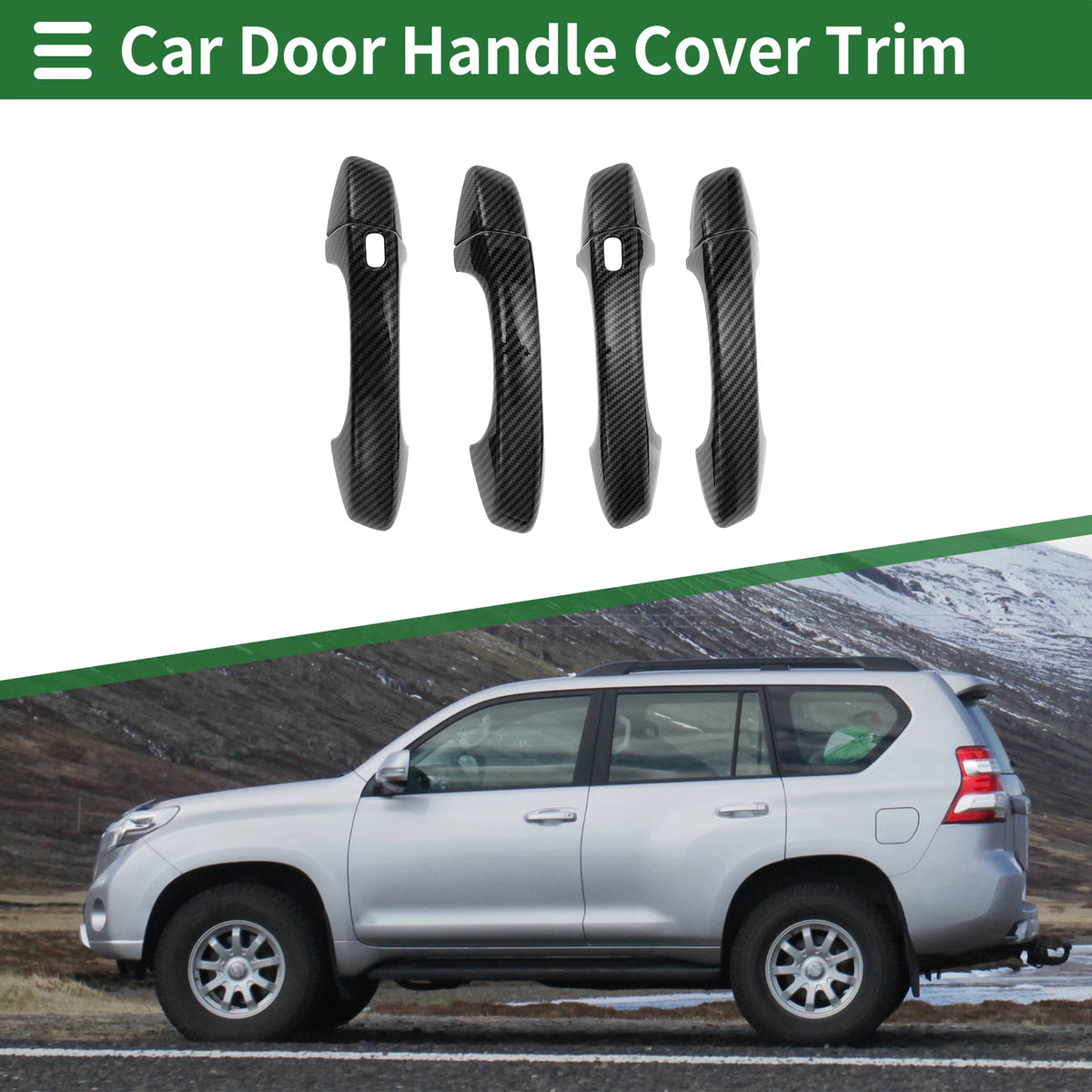Carbon Fiber Door Handle Cover Trim for VW Golf (2013–2020)