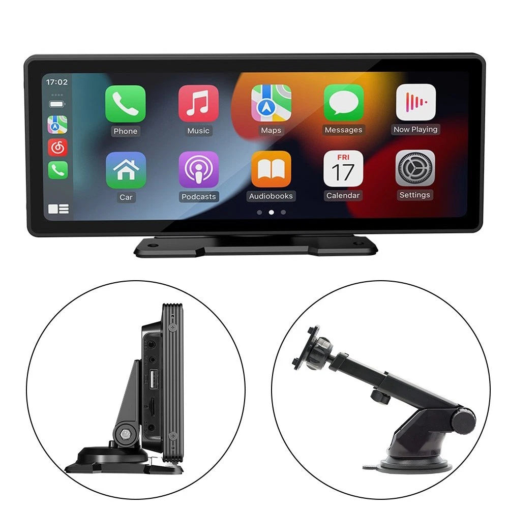 10" Wireless Multimedia Video Display for Carplay & Android Auto