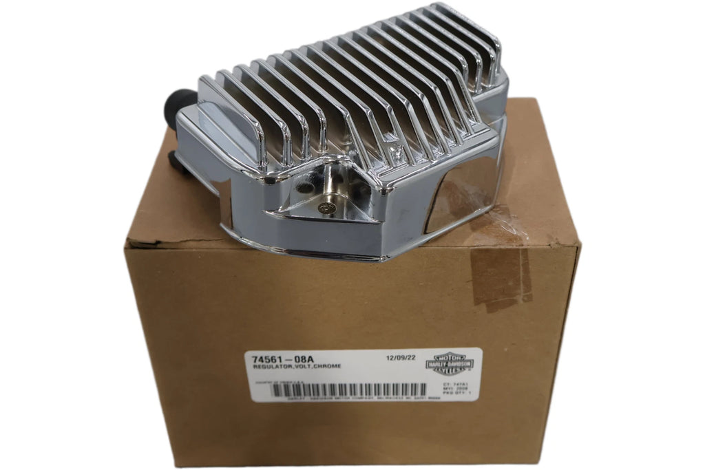 OEM Voltage Regulator for Harley-Davidson FXD Dyna (2008–2017) 74561-08A Chrome