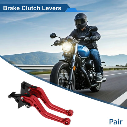 Adjustable Short Brake Clutch Lever for Triumph Tiger 1050/Sport (2007–2016) Red