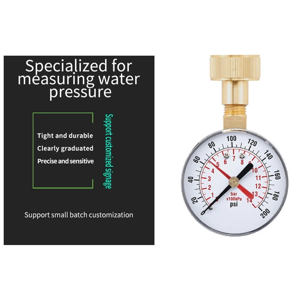 Hose Thread Gauge 3/4 Inch Female Connector for Various Applications