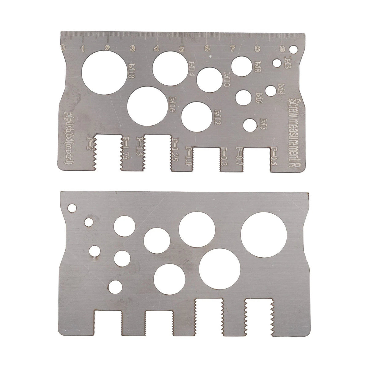304 Stainless Steel Screw Thread Pitch Gauge Ruler for Measuring Applications