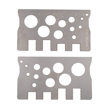 304 Stainless Steel Screw Thread Pitch Gauge Ruler for Measuring Applications