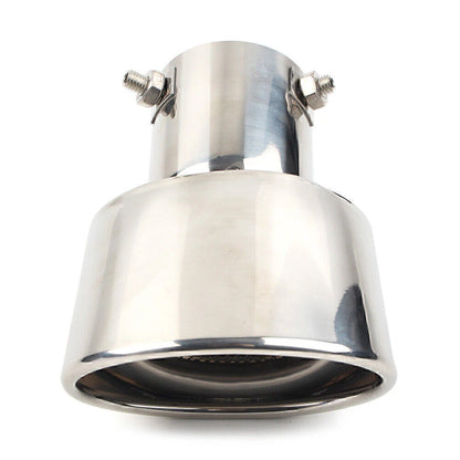 Rear Exhaust Pipe Tail Muffler Tip for - Silver Stainless Steel
