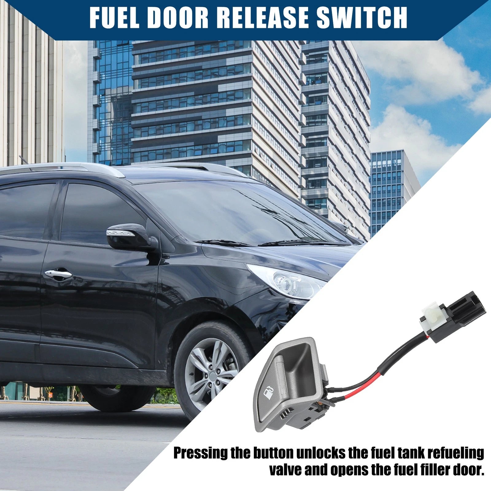 Fuel Door Release Switch for Hyundai Santa Fe (2013–2016) Durable Plastic