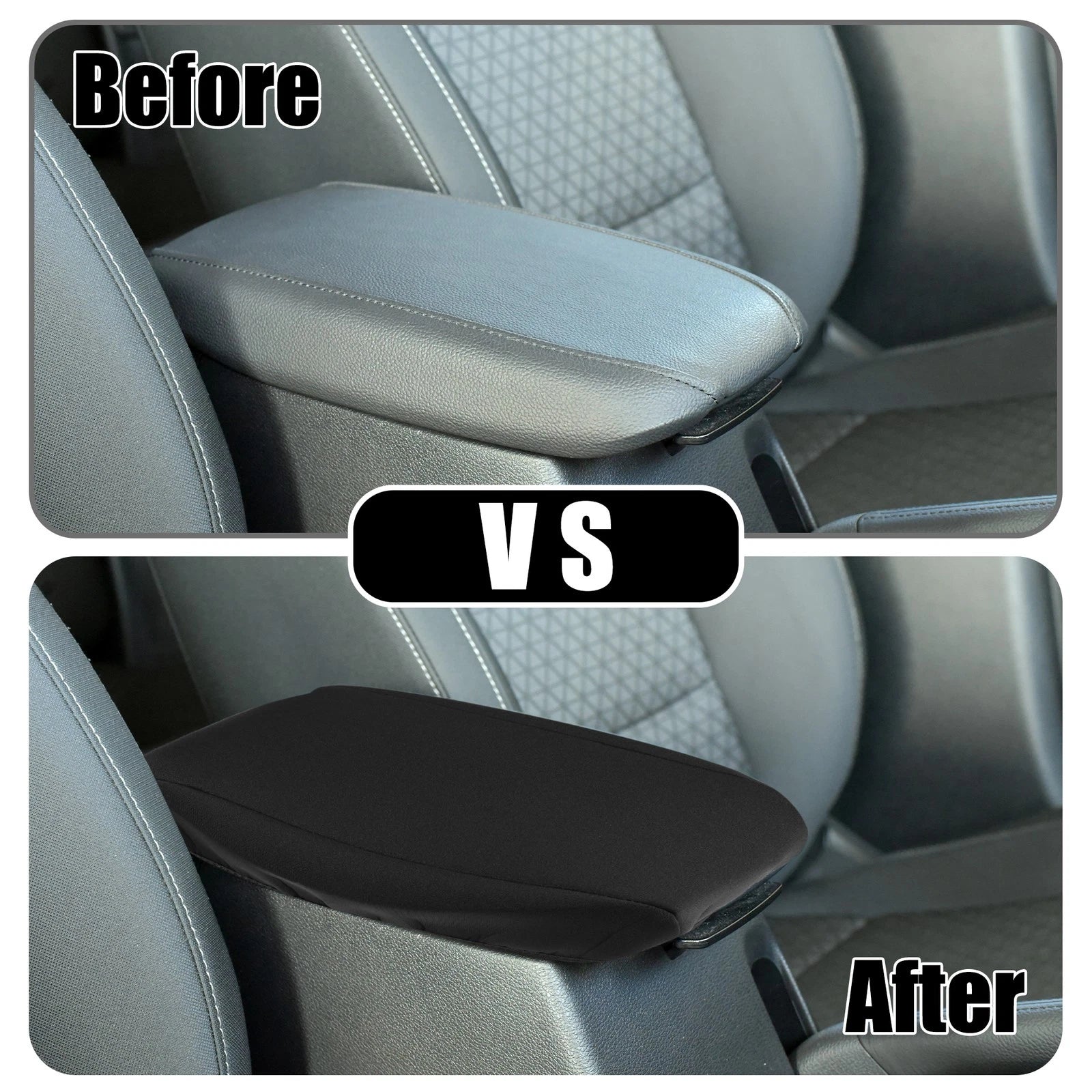 Seat Armrest Cover Center Console for Subaru Crosstrek 2013–2017 Black