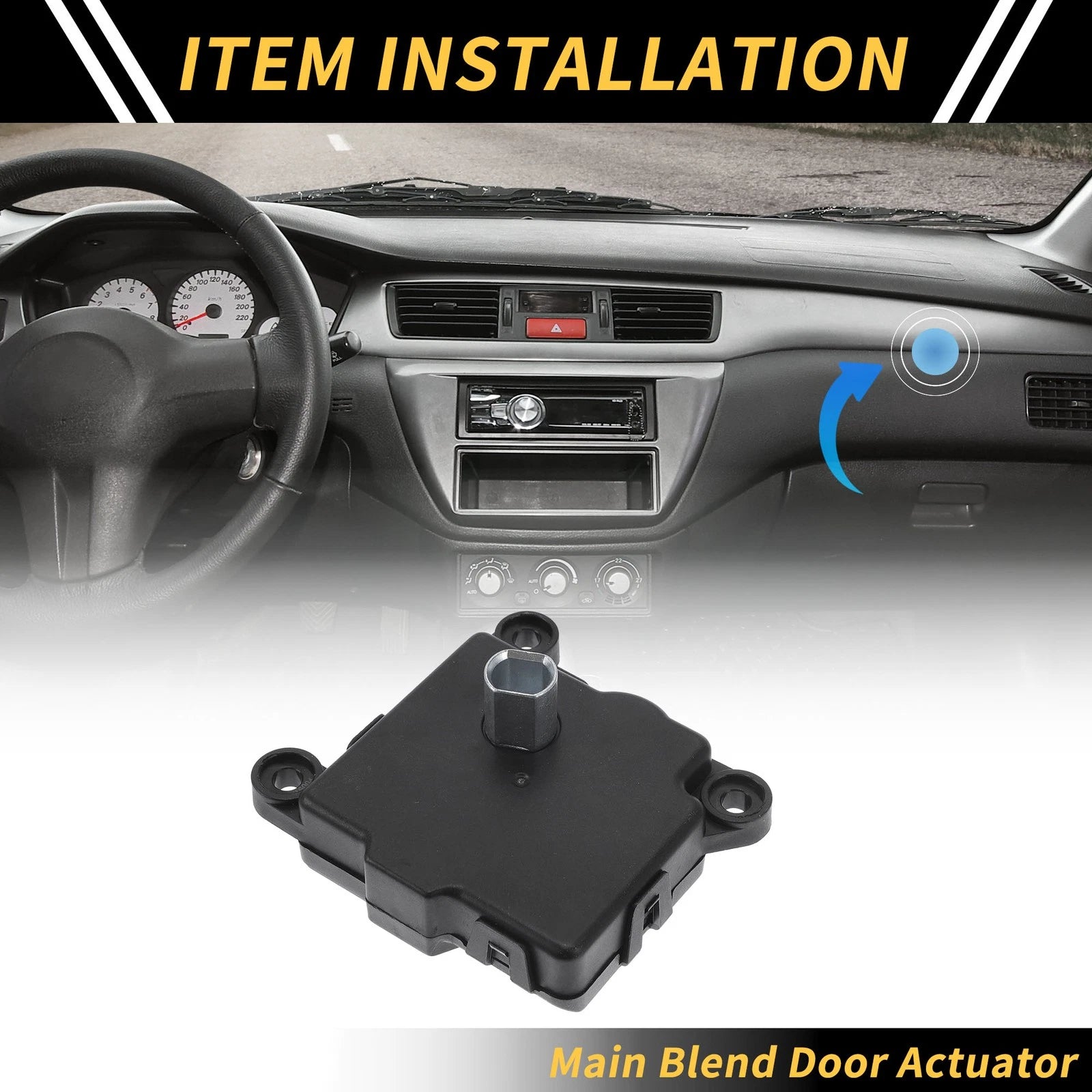HVAC Heater Blend Air Door Actuator Replacement for Dodge Ram 1500 (1999–2001)