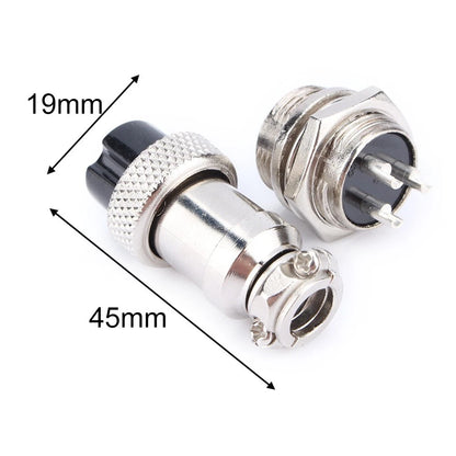 GX16 3 Pin Screw Type Aviation Panel Electrical Connector for Wire Harness