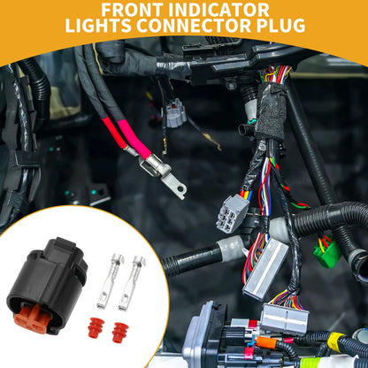2 Pin Front Indicator Lights Connector Plug for Kawasaki