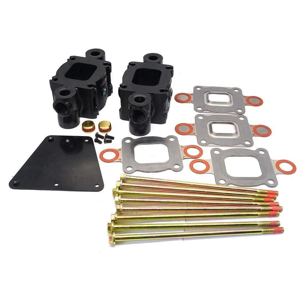 Dry Joint Exhaust Riser Spacer Kit for Mercruiser V6 V8 (Replace 864929A4 864929A2)