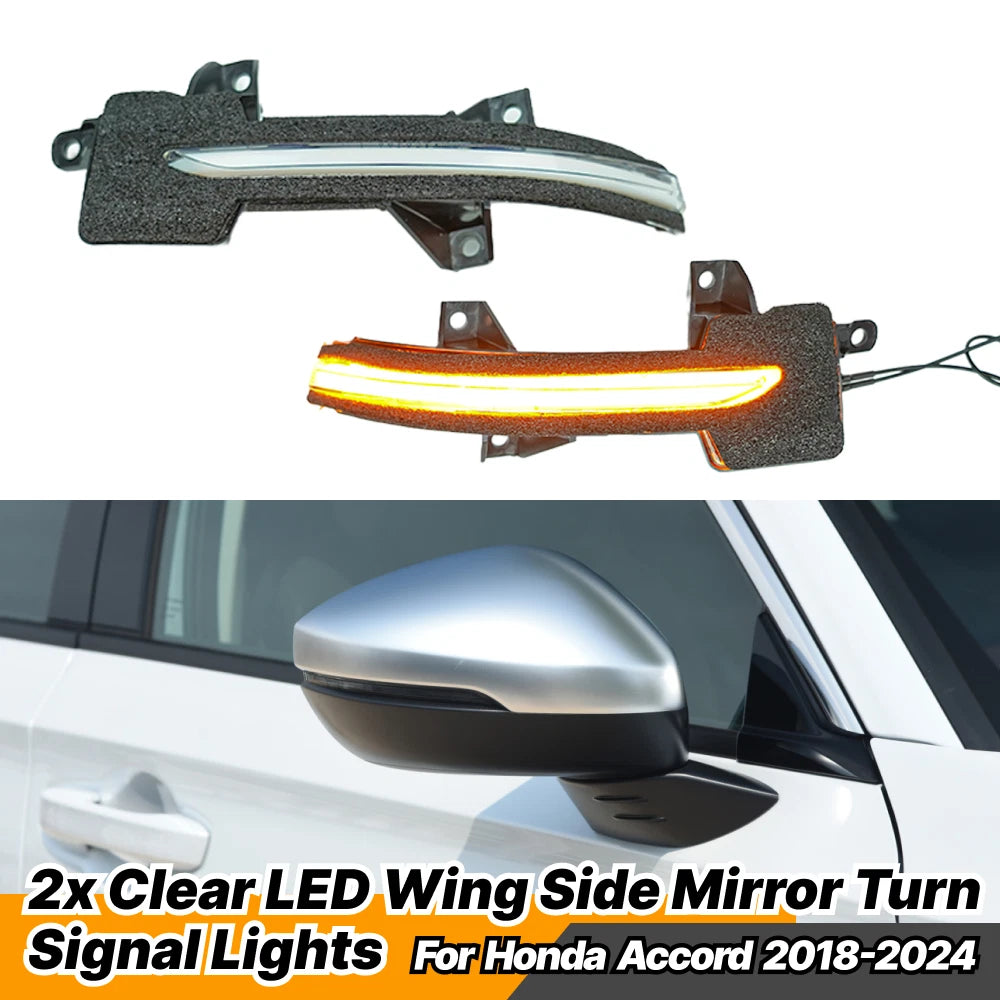 Sequential LED Side Mirror Turn Signal Light for Honda Accord (2018–2024), Civic (2022–2026)