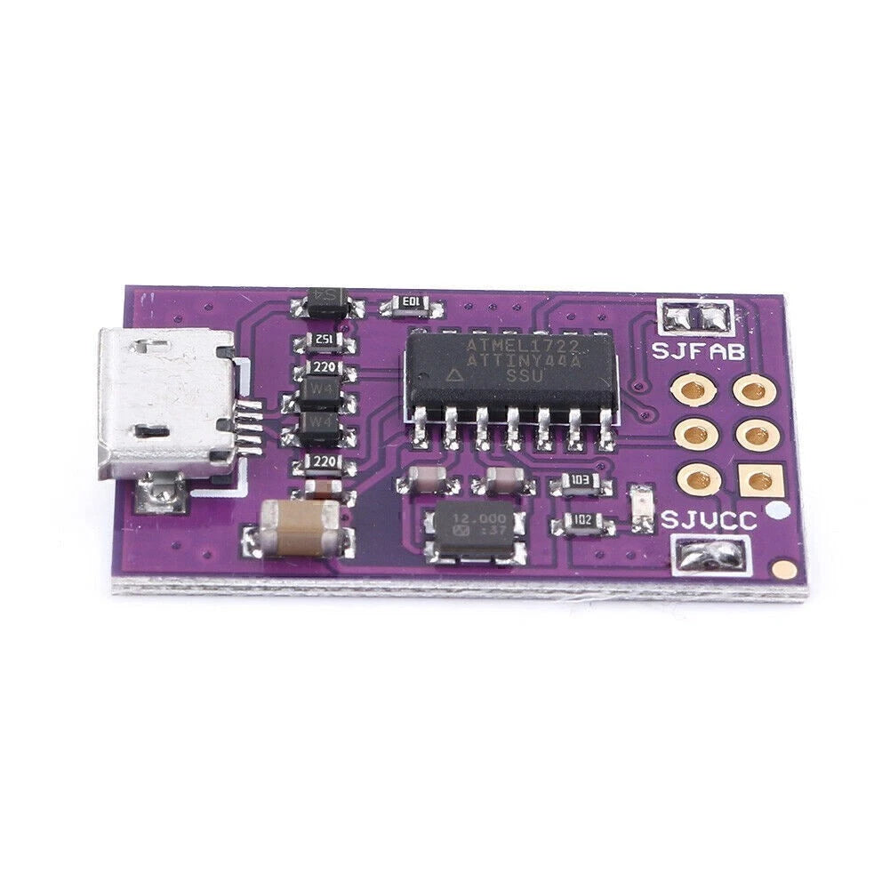 Micro USB Tiny AVR ISP Programmer Module for ATtiny44 (5V)