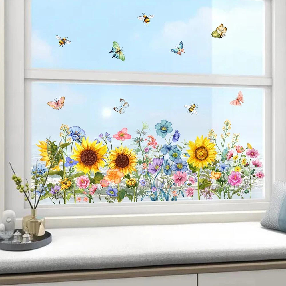 Sunflower Wall Sticker for Furniture Decoration