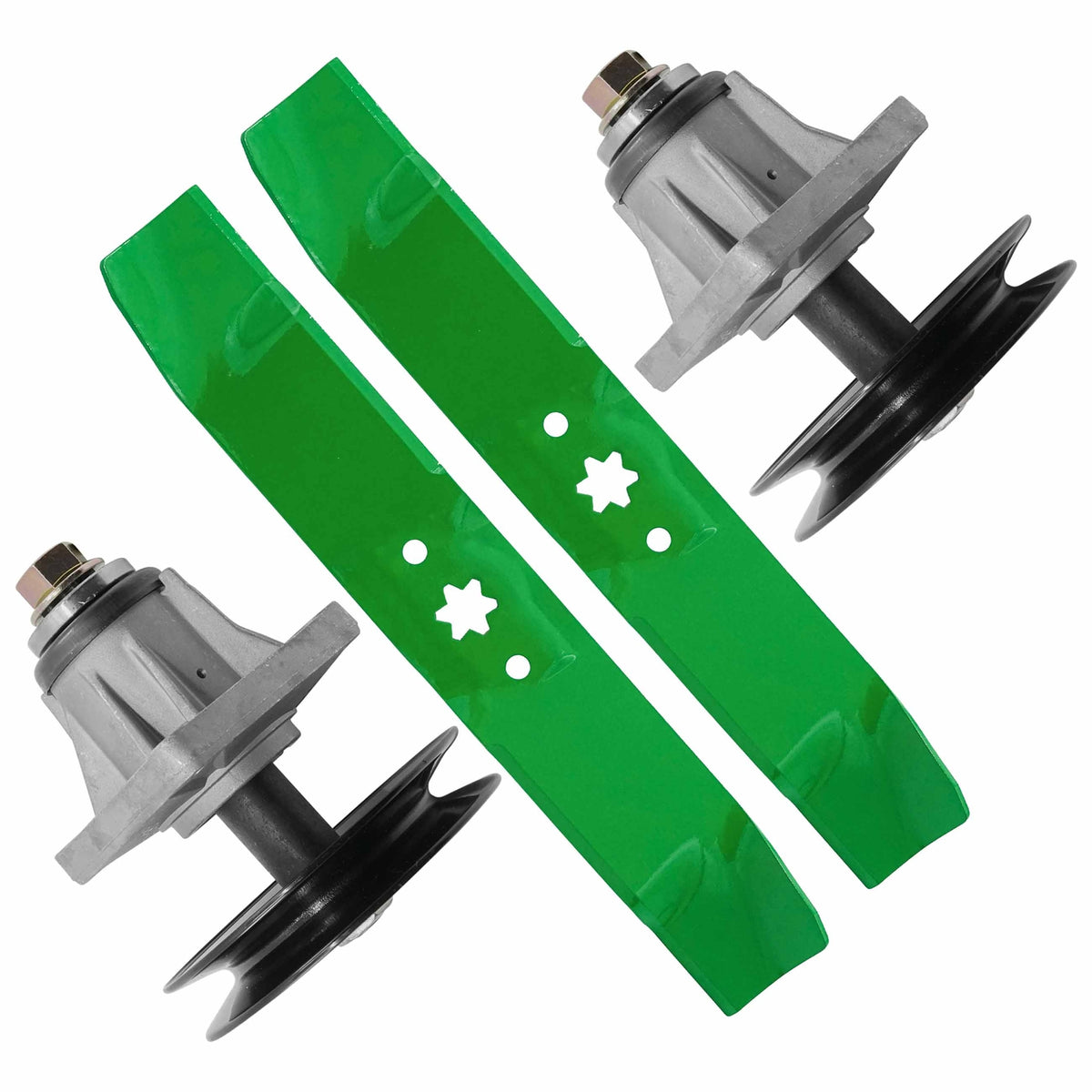 Deck Spindle and Blade Replacement for White Outdoor Q 816 H (46 in)
