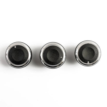 Set of 3 A/C Knob Buttons for Mazda 2 (2007–2014) Black