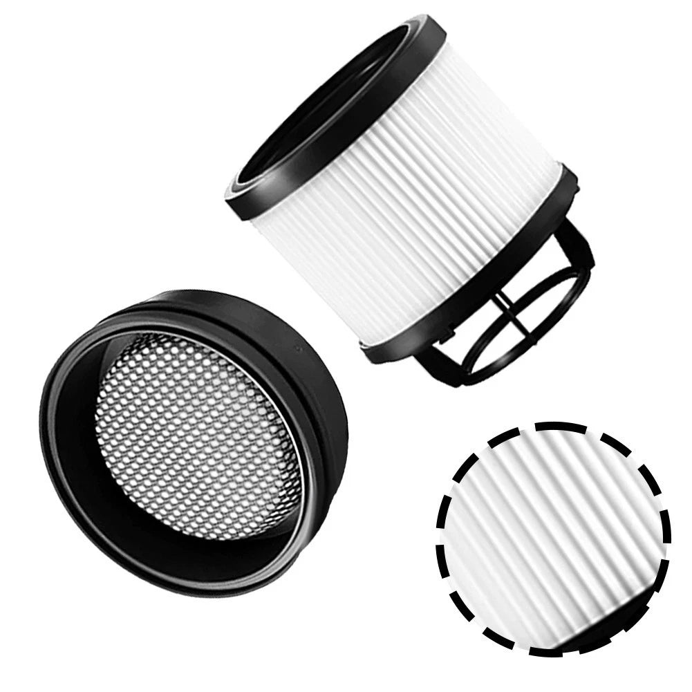 Washable Filter Set for Roborock H50 H60 Vacuum Cleaner (Black White)