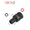 Double Head Square Tap Socket for Pneumatic Ratchet Wrench (M6-M24)
