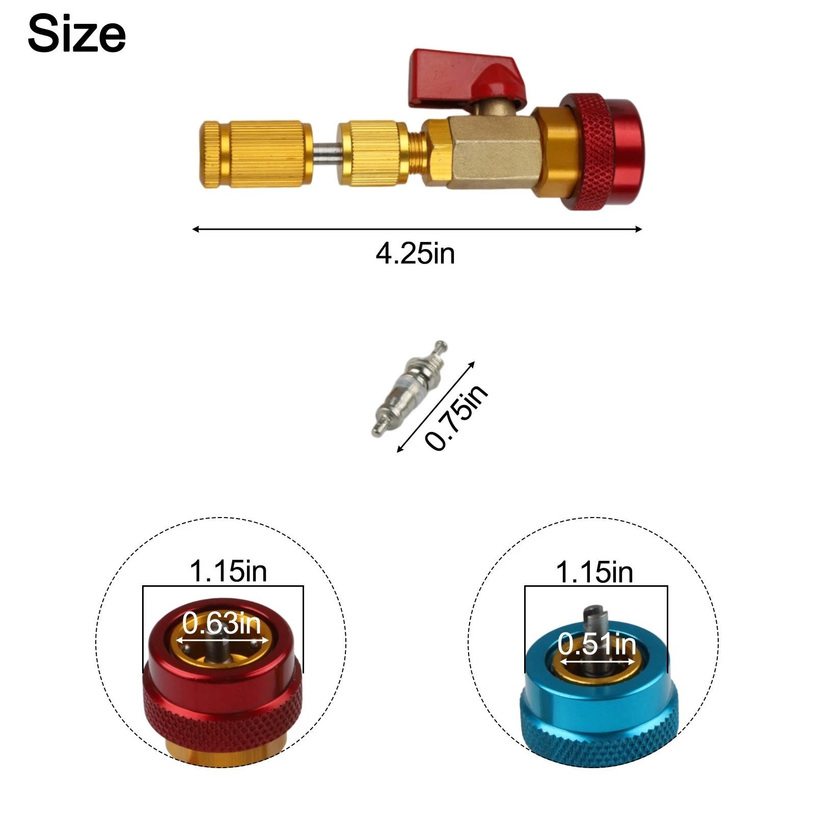 Quick Coupler Valve Core Remover for R134A Car AC Systems (R134A)