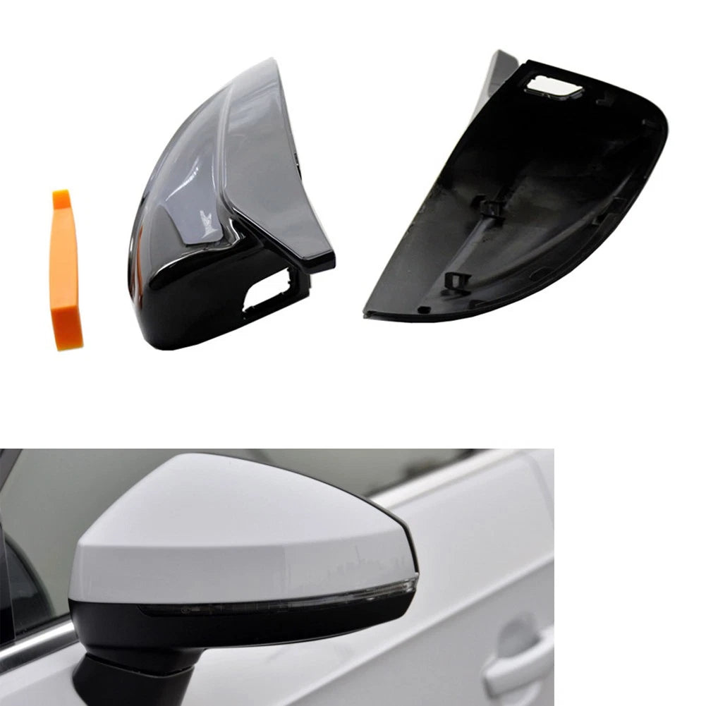 1 Pair Rear View Mirror Cover Trim for Audi A3 S3 (2014–2020)
